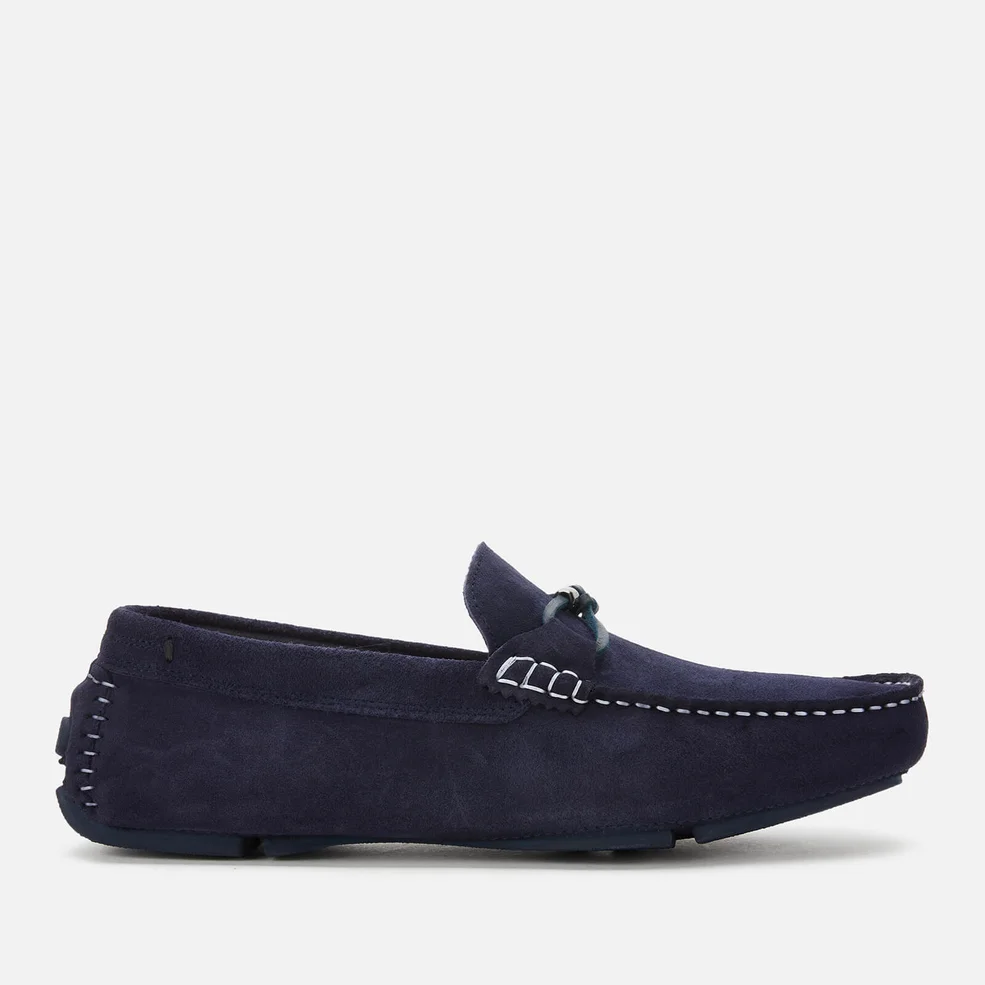 Ted Baker Men's Cottn Suede Driving Shoes - Navy Image 1