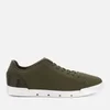 SWIMS Men's Breeze Tennis Knit Trainers - Olive/White - Image 1