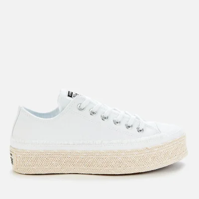 Converse Women's Chuck Taylor All Star Espadrille Ox Trainers - White/Black/Natural