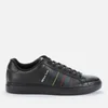PS Paul Smith Men's Rex Embroidered Stripe Leather Trainers - Black - Image 1