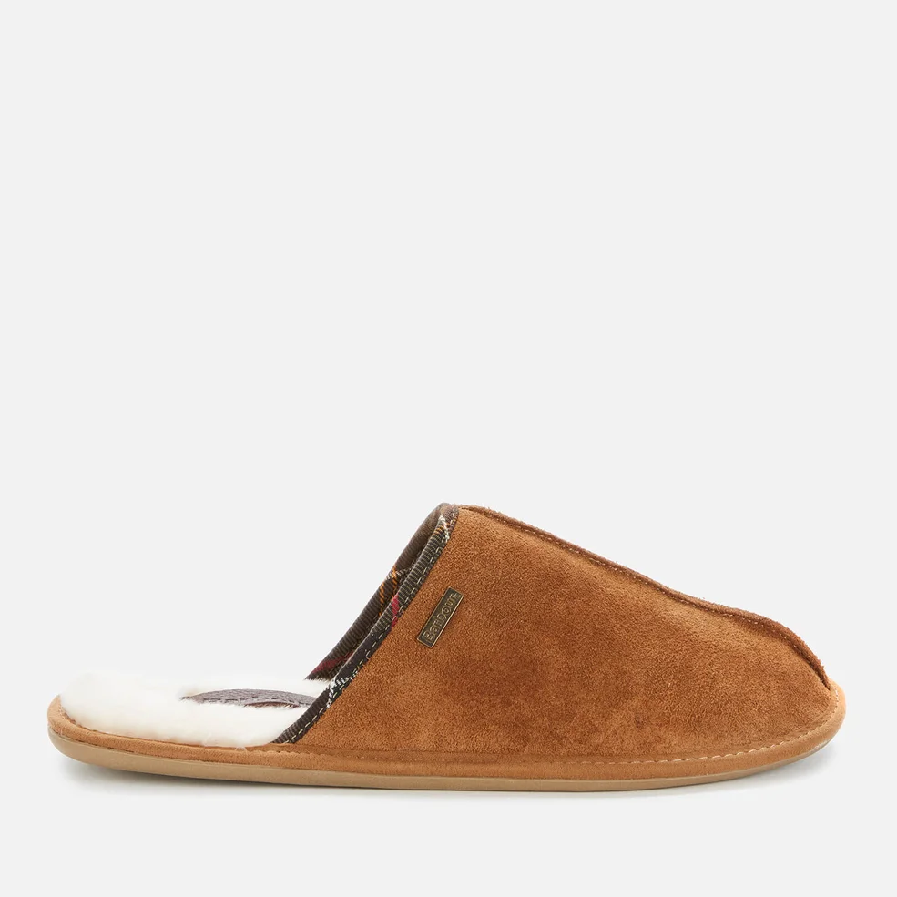 Barbour Men's Malone Suede Slippers - Camel Suede Image 1