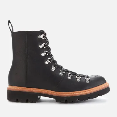 Grenson Men's Brady Leather Hiking Style Boots - Black