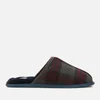 Ted Baker Men's Ayntint Checked Wool Slippers - Dark Red - Image 1