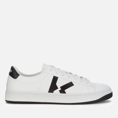 KENZO Men's Logo Leather Low Top Trainers - White