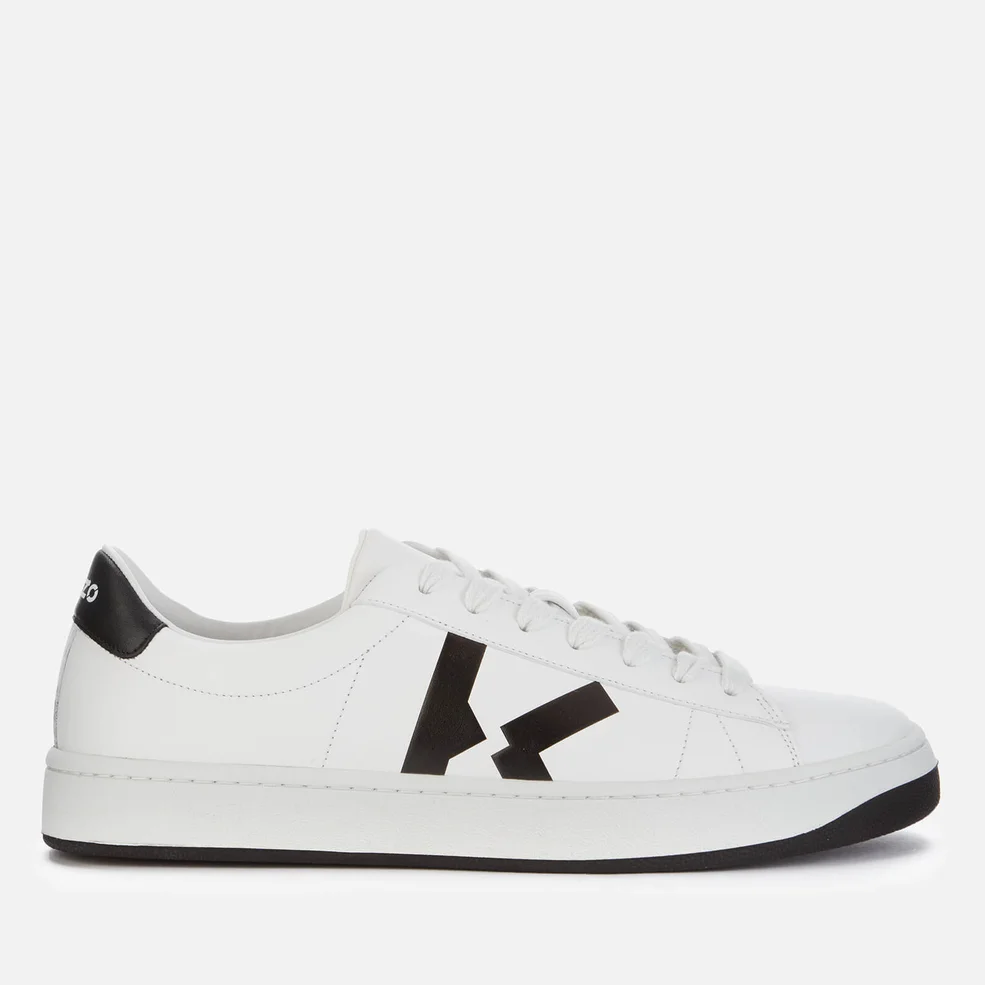 KENZO Men's Logo Leather Low Top Trainers - White Image 1