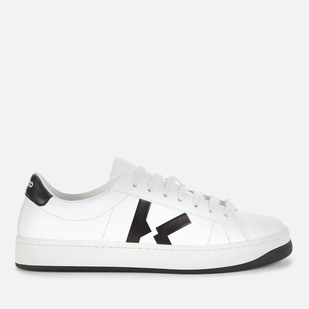KENZO Women's Logo Leather Low Top Trainers - White Image 1