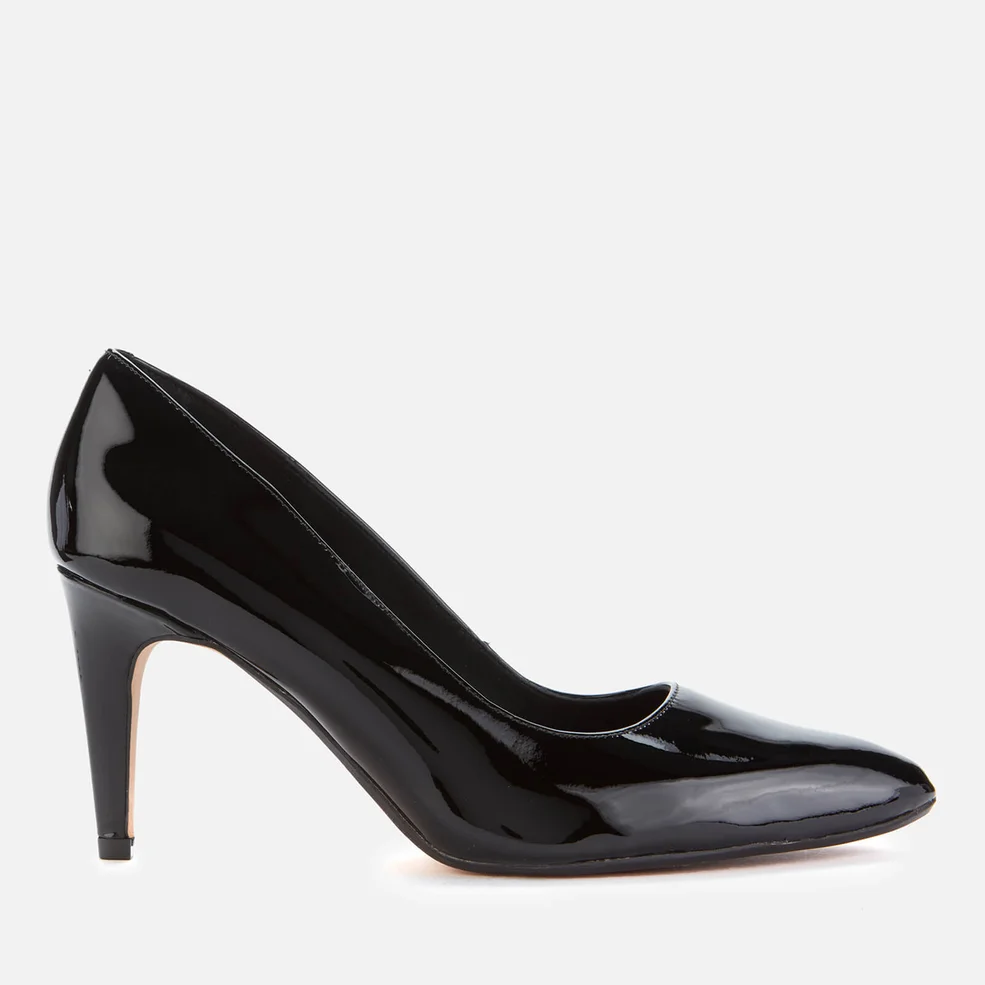 Clarks Women's Laina Rae 2 Patent Leather Court Shoes - Black Image 1