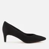 Clarks Women's Laina55 Court2 Suede Court Shoes - Black - Image 1