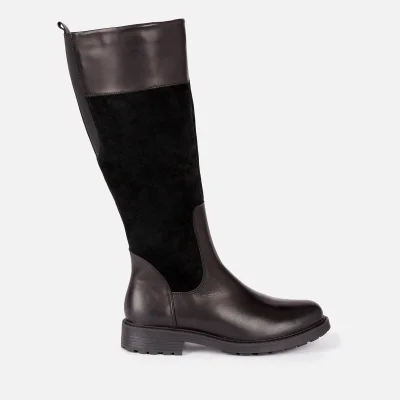 Clarks Women's Orinoco 2 Hi Leather/Warm Lined Knee High Boots - Black