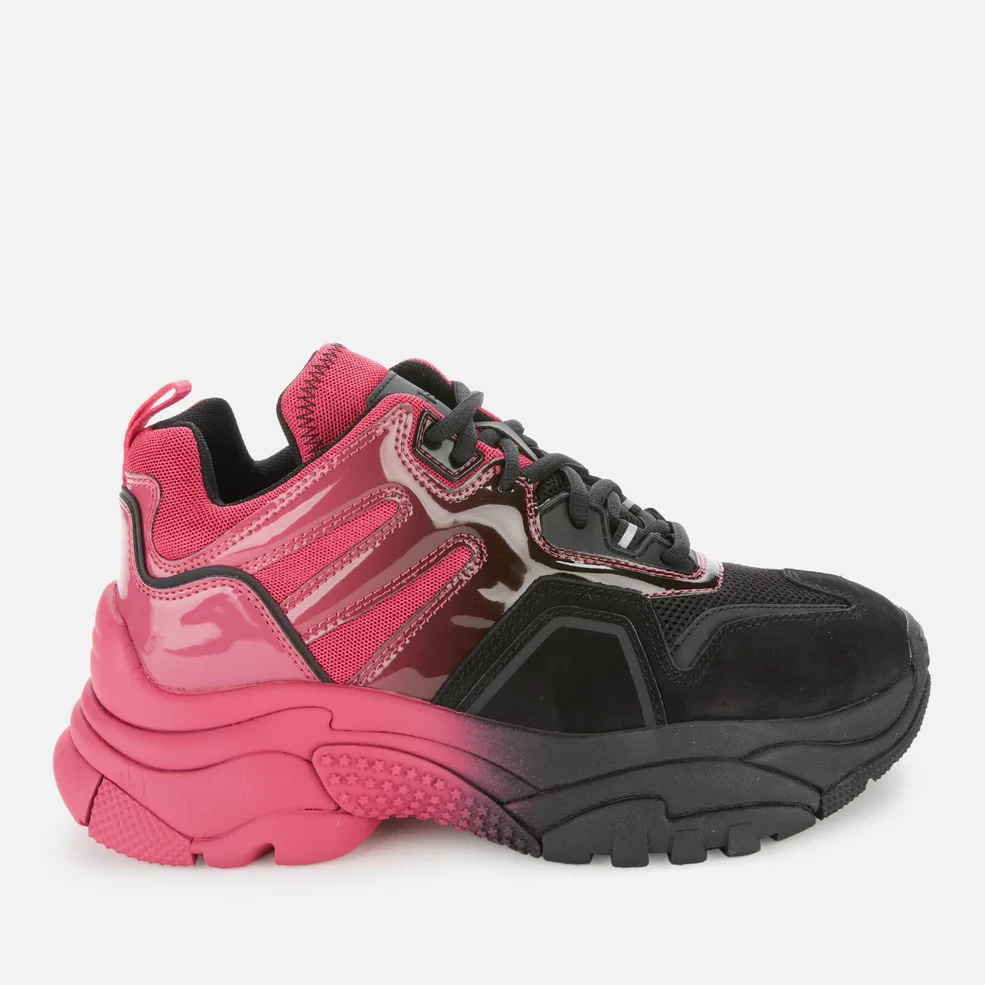 Ash Women's Active Chunky Trainers - Pink/Black Image 1