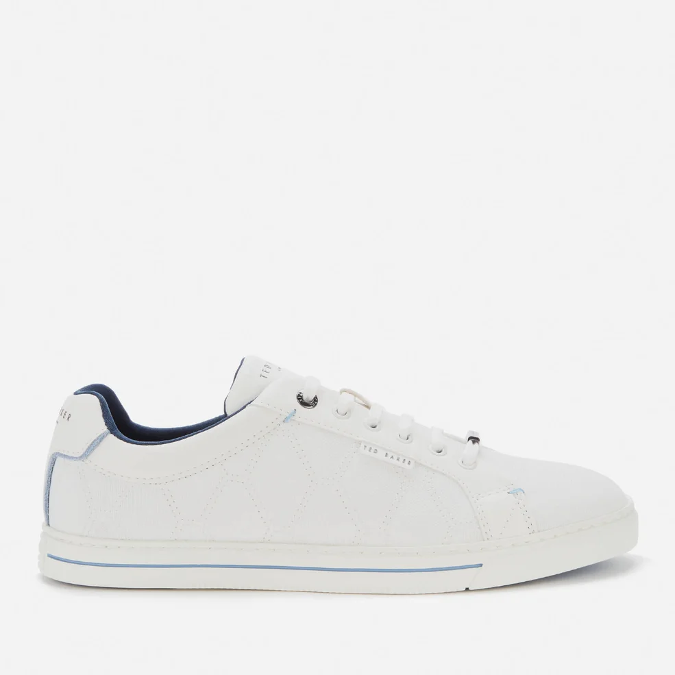 Ted Baker Men's Ashtol Quilted Low Top Trainers - White Image 1