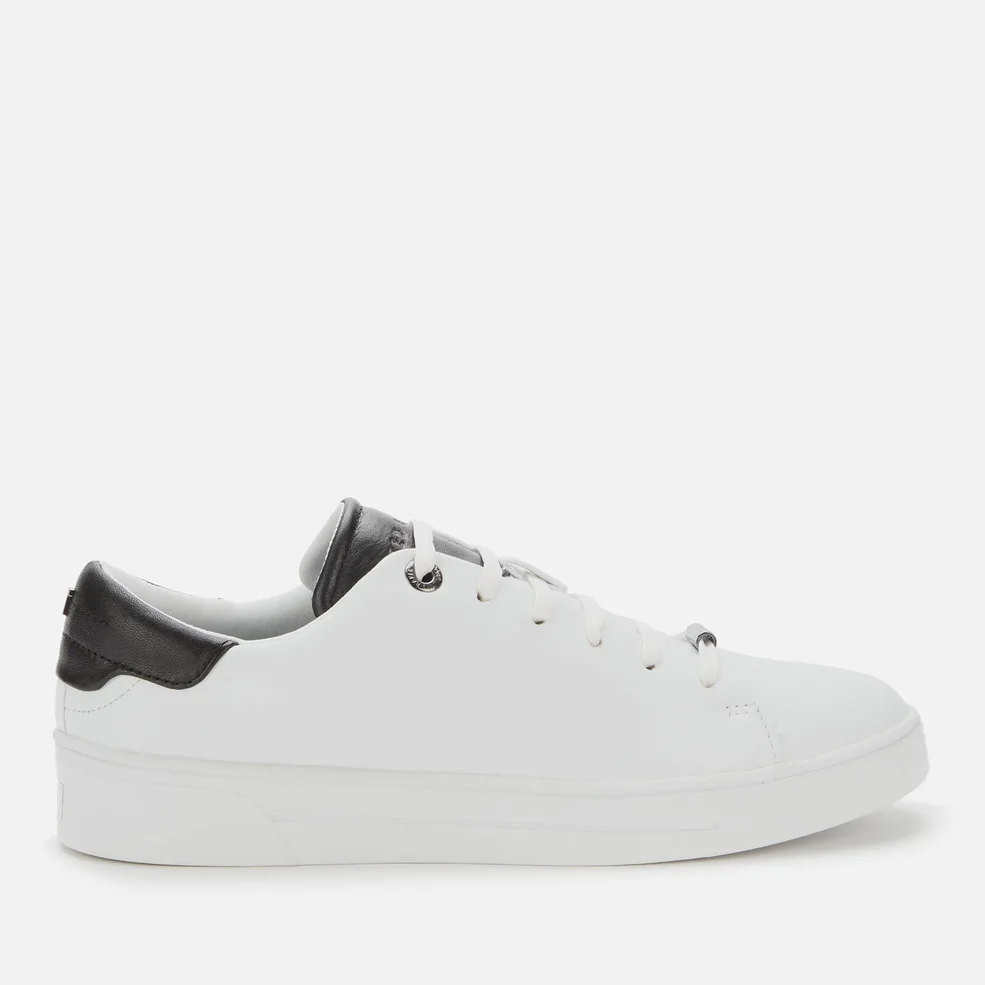 Ted Baker Women's Zenib Leather Low Top Trainers - White Image 1