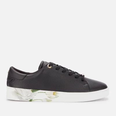 Ted Baker Women's Sanzae Leather Cupsole Trainers - Black