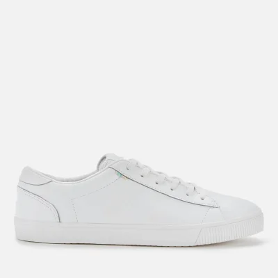 TOMS Men's Carlson Leather Trainers - White