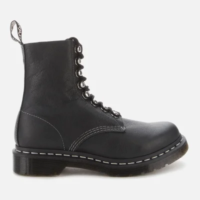 Dr. Martens Women's 1460 Pascal Hdw Virginia Leather 8-Eye Boots - Black