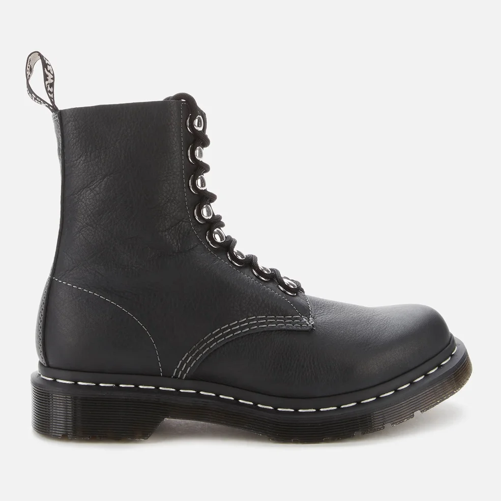 Dr. Martens Women's 1460 Pascal Hdw Virginia Leather 8-Eye Boots - Black Image 1