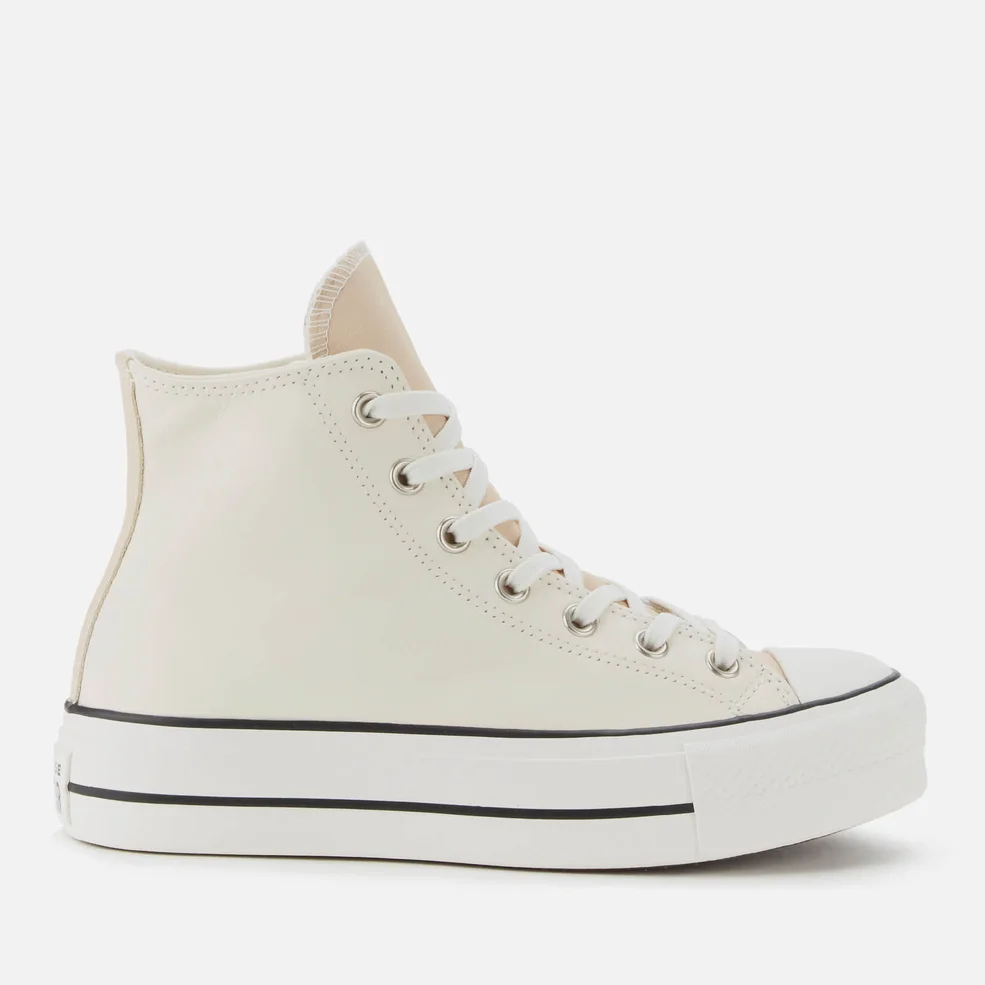 Converse Women's Chuck Taylor All Star Lift Hi-Top Trainers - Pale Putty/Farro/Egret Image 1