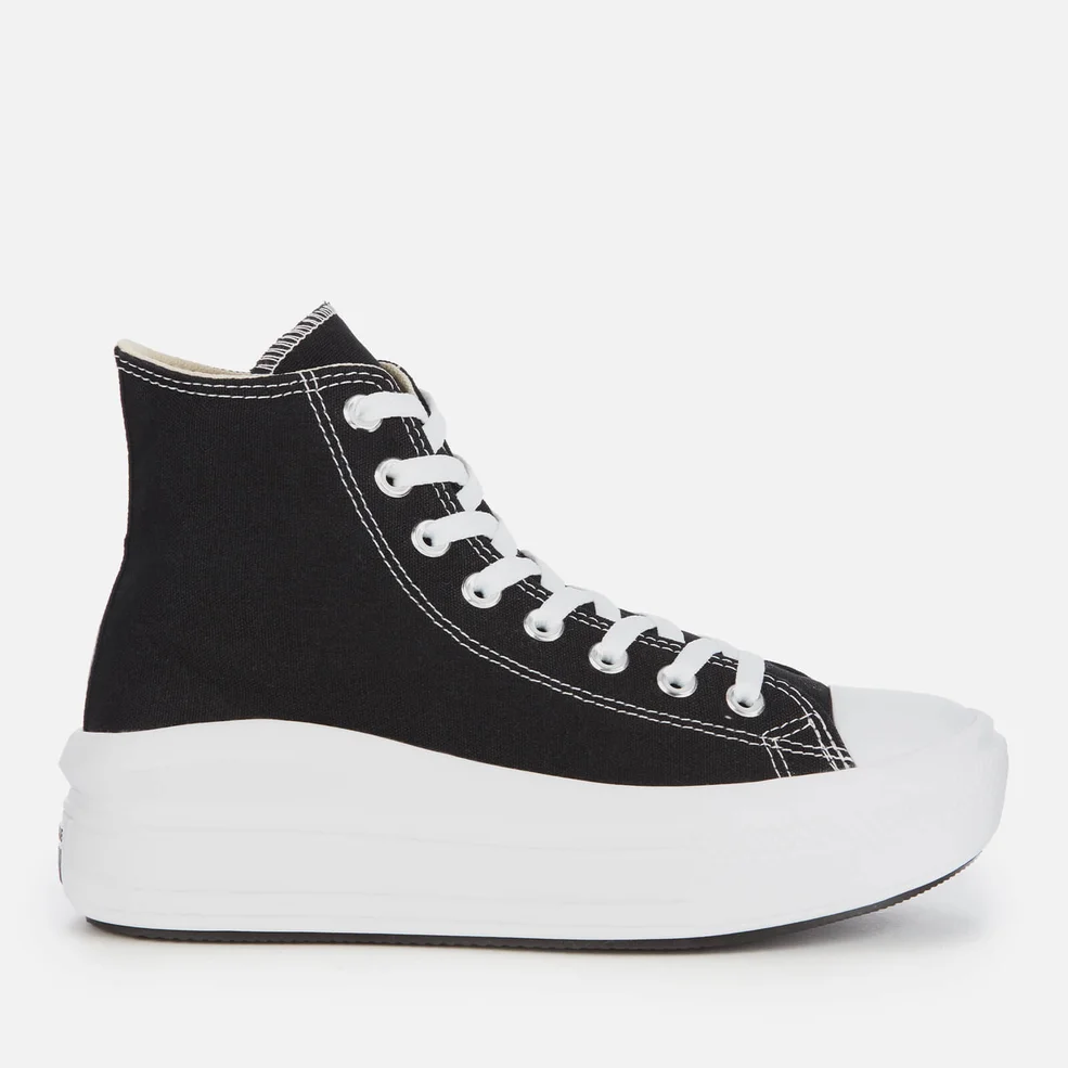 Converse Women's Chuck Taylor All Star Move Hi-Top Trainers - Black/Natural Ivory/White Image 1