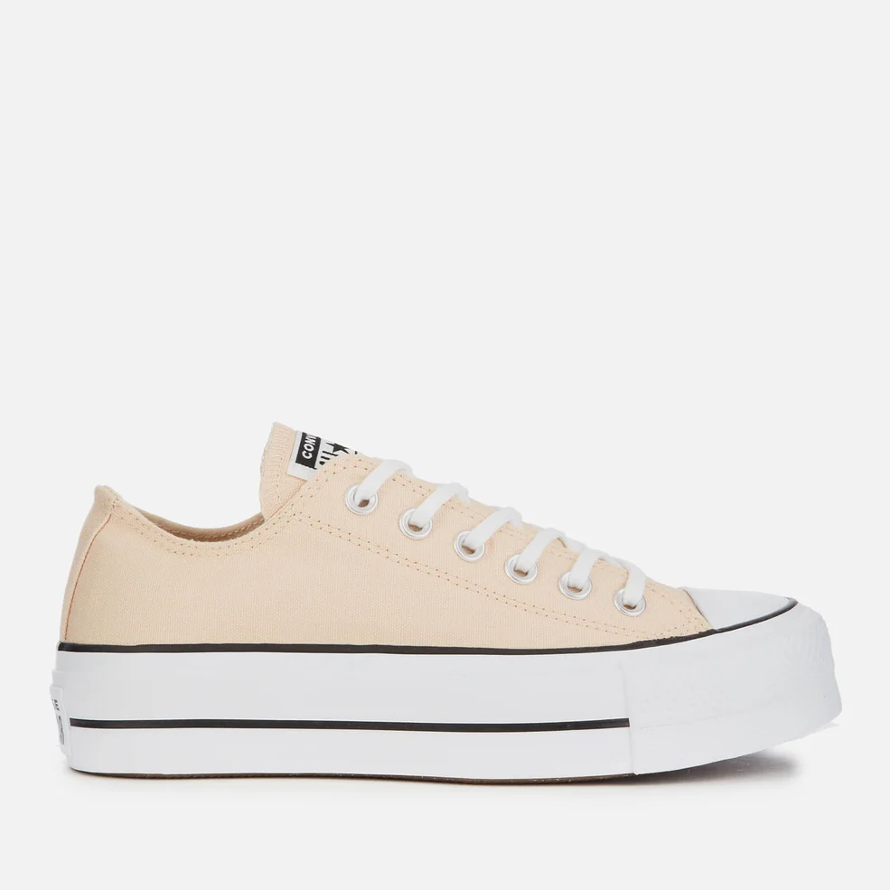 Converse Women's Chuck Taylor All Star Lift Ox Trainers - Farrow/White/Black Image 1