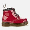 Dr. Martens Toddlers' 1460 Patent Lamper Lace-Up 4 Eye Boots - Dark Scooter Red - Image 1