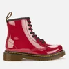 Dr. Martens Kids' 1460 Patent Lamper Lace-Up Boots - Dark Scooter Red - Image 1