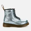 Dr. Martens Toddlers' 1460 Crinkle Metallic Lace-Up Boots - Teal - Image 1