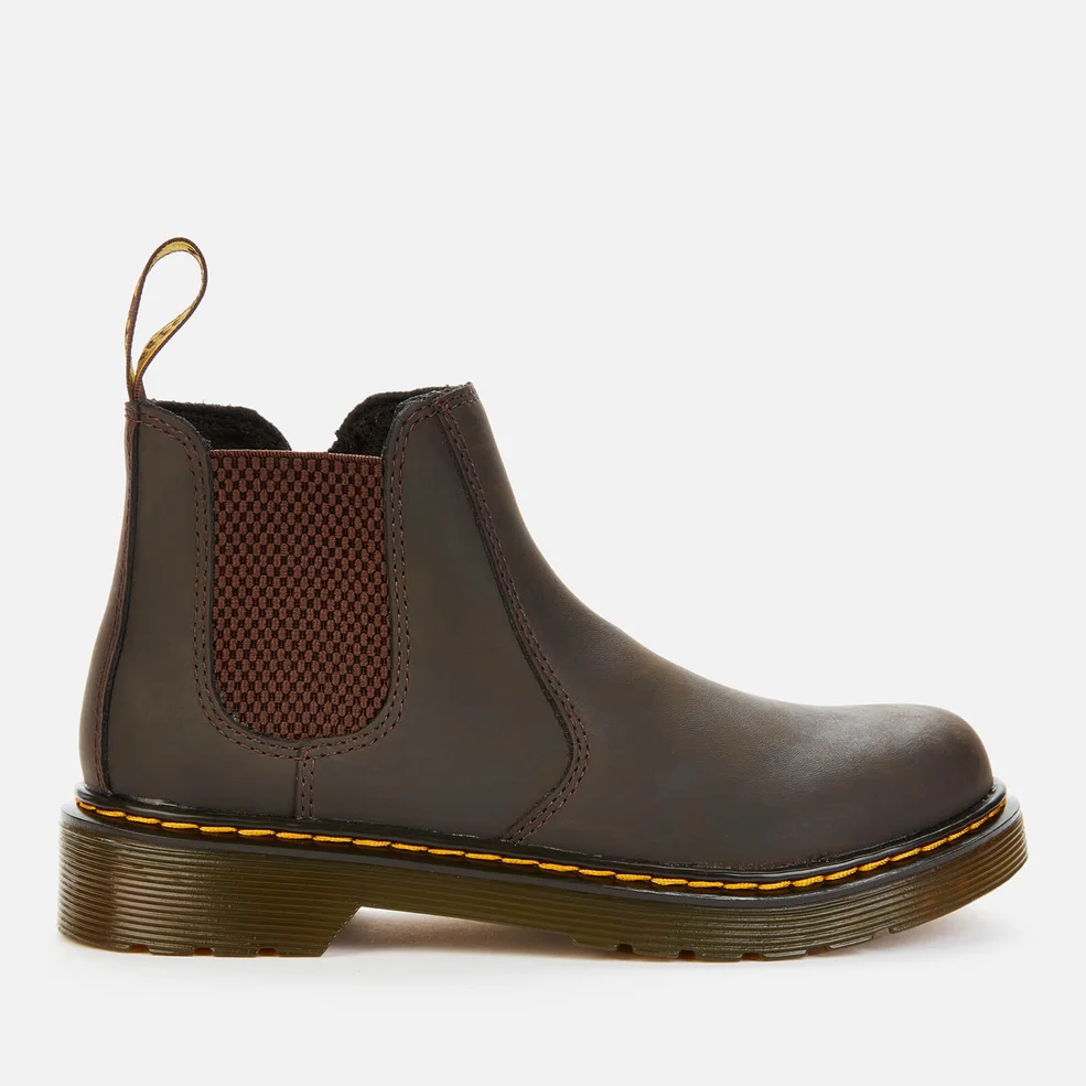 Dr. Martens Kids' 2976 Wildhorse Leather Lace-Up Boots - Gaucho Image 1