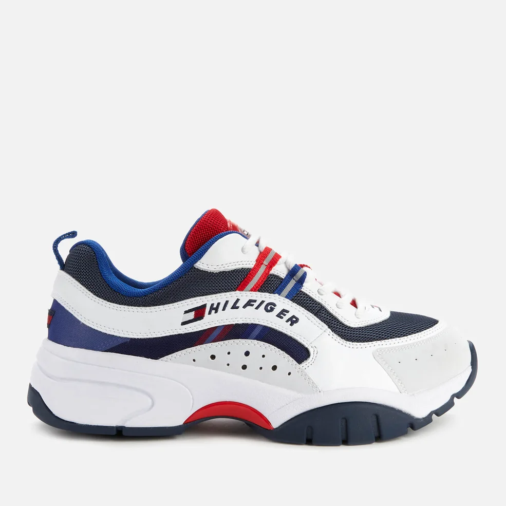 Tommy Jeans Men's Heritage Chunky Running Style Trainers - Red/White/Blue Image 1