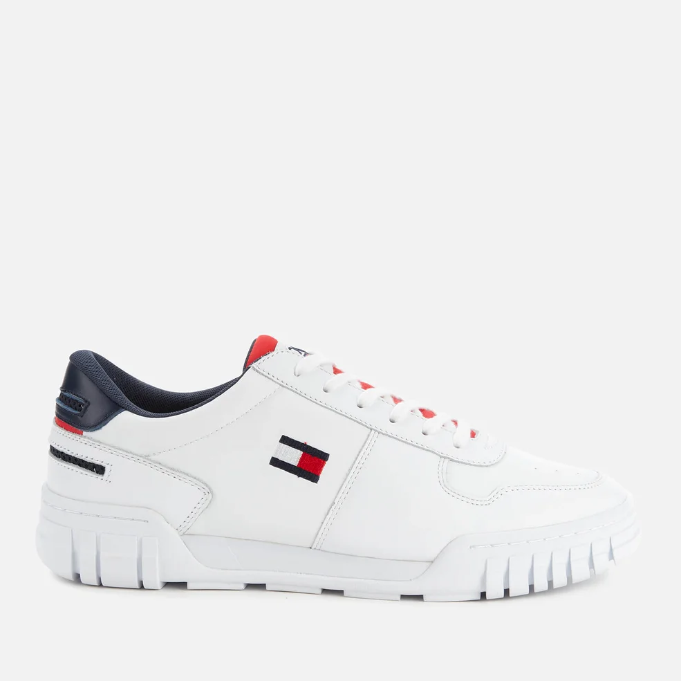 Tommy Jeans Men's Retro Low Top Trainers - Red White Blue Image 1