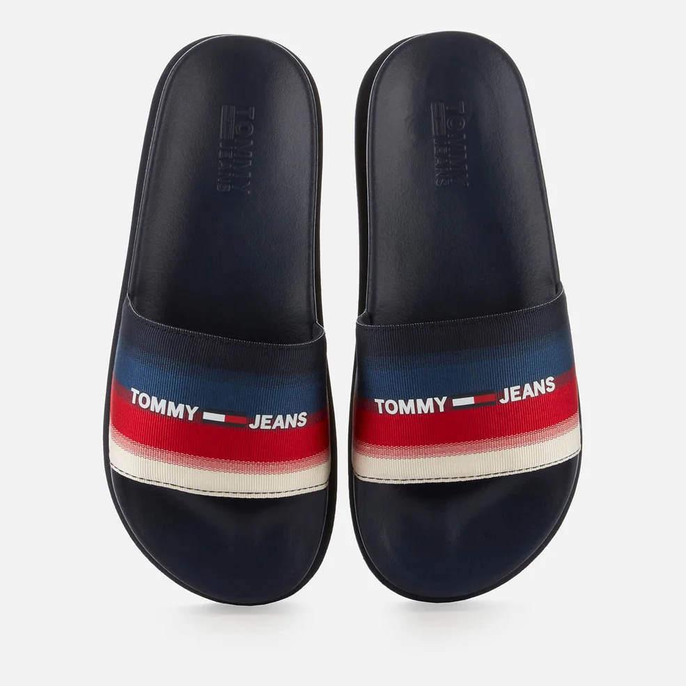 Tommy Jeans Women's Degrade Flatform Pool Slide Sandals - Twilight Navy Image 1