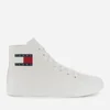 Tommy Jeans Women's Mid Cup Canvas Hi-Top Trainers - White - Image 1
