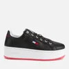 Tommy Jeans Women's Iconic Flatform Trainers - Black - Image 1
