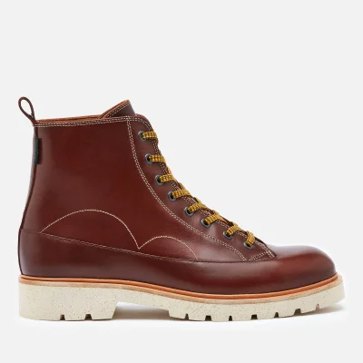 PS Paul Smith Men's Buhl Leather Lace Up Boots - Brown