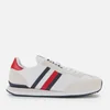 Tommy Hilfiger Men's Low Mix Running Style Trainers - Primary Red - Image 1