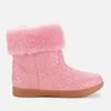 UGG Toddlers' Jorie II Glitter Leopard Suede Boots - Wild Berry - Image 1