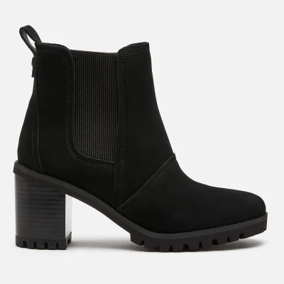 UGG Women's Hazel Waterproof Leather Heeled Chelsea Boots - Black