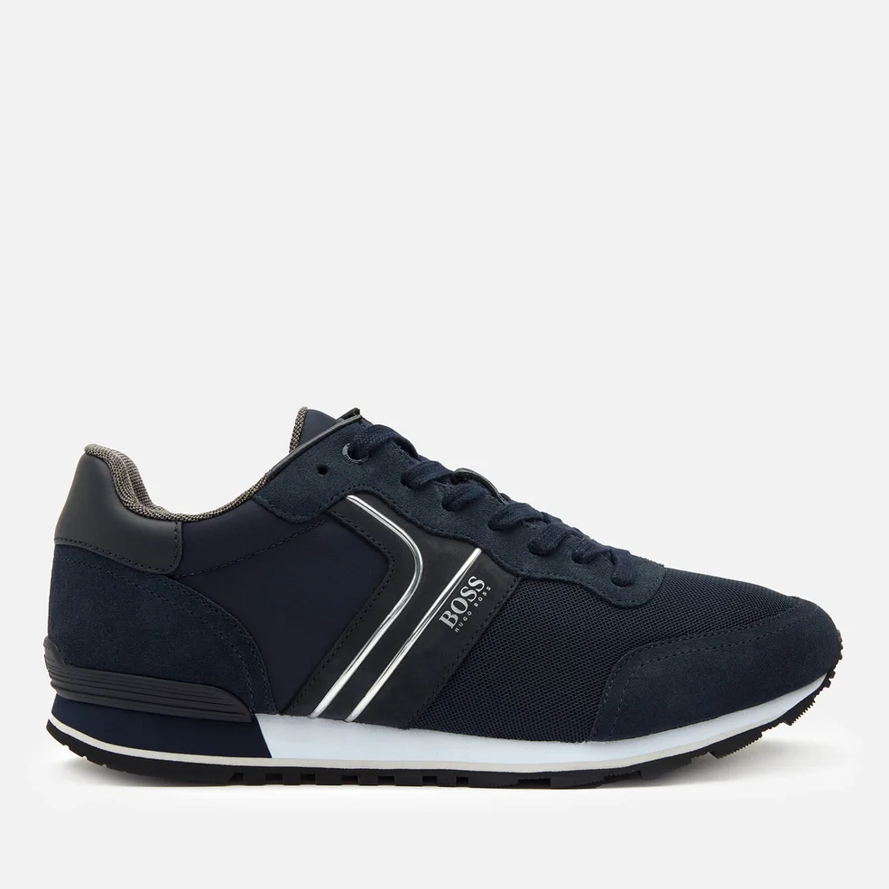 BOSS Business Men's Parkour Running Style Trainers - Dark Blue Image 1