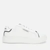 KARL LAGERFELD Women's Maxi Kup Lo Lace Leather Flatform Trainers - White - Image 1