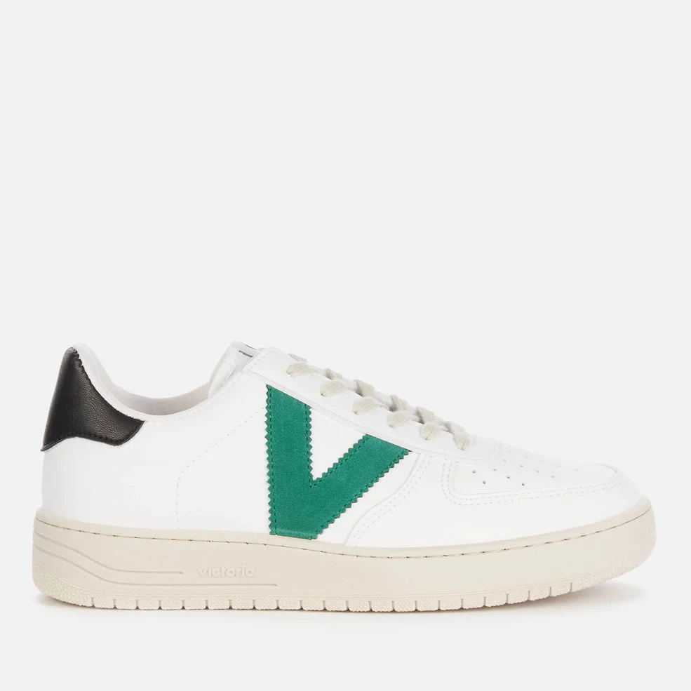 Victoria Women's Sustainable Leather Trainers - Verde Image 1