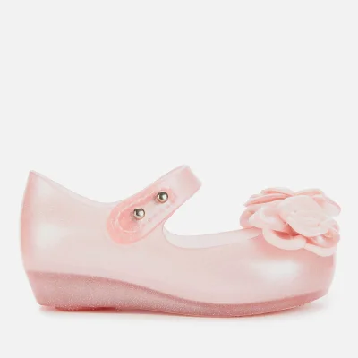 Mini Melissa Toddlers' Ultragirl Flower Ballet Flats - Pink Glitter
