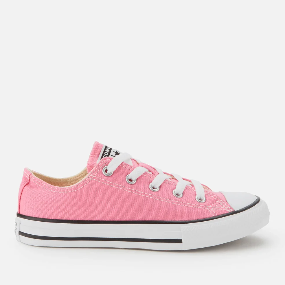 Converse Kids' Chuck Taylor All Star Ox Trainers - Pink Image 1