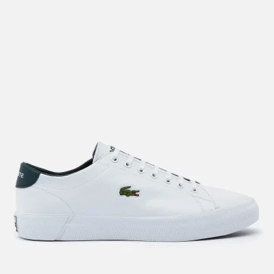 Lacoste Men's Gripshot 0120 3 Leather Chunky Trainers - White/Dark Green