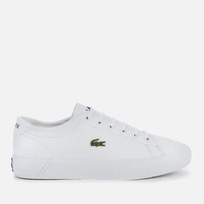 Lacoste Women's Gripshot 0120 3 Leather Chunky Trainers - White/White