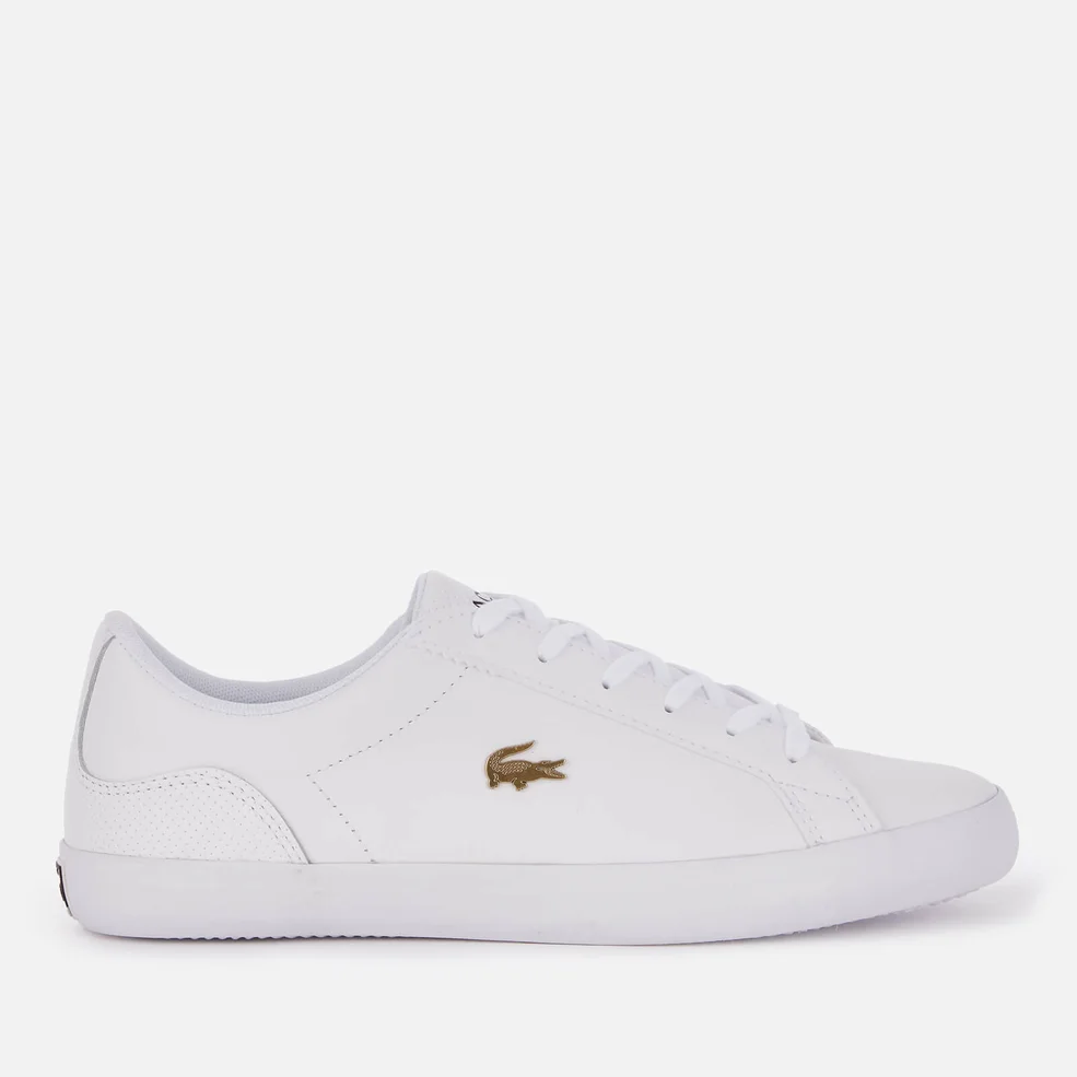 Lacoste Women's Lerond 0120 2 Leather Low Top Trainers - White/White Image 1