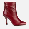 Kurt Geiger London Women's Rocco Leather Heeled Boots - Wine - Image 1