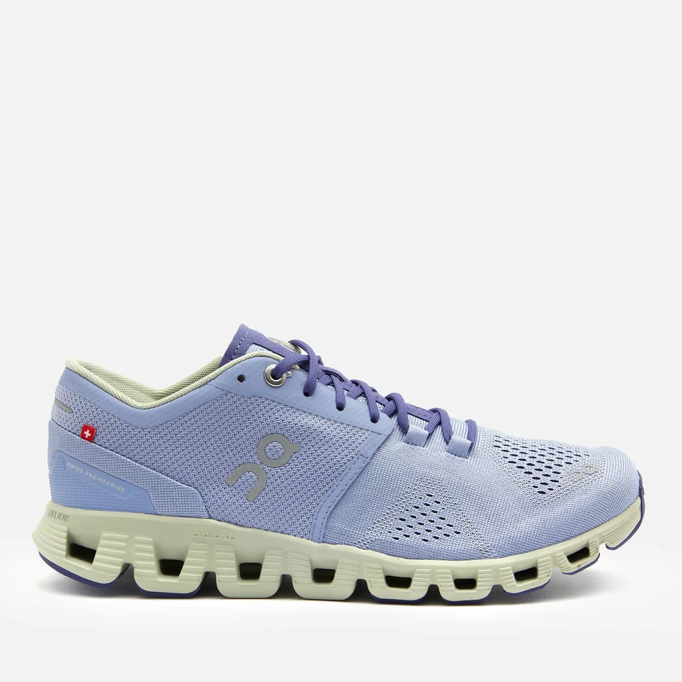 ON Women's Cloud X Running Trainers - Lavender/Ice Image 1