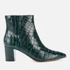 Kurt Geiger London Women's Burlington Leather Heeled Ankle Boots - Dark Green - Image 1