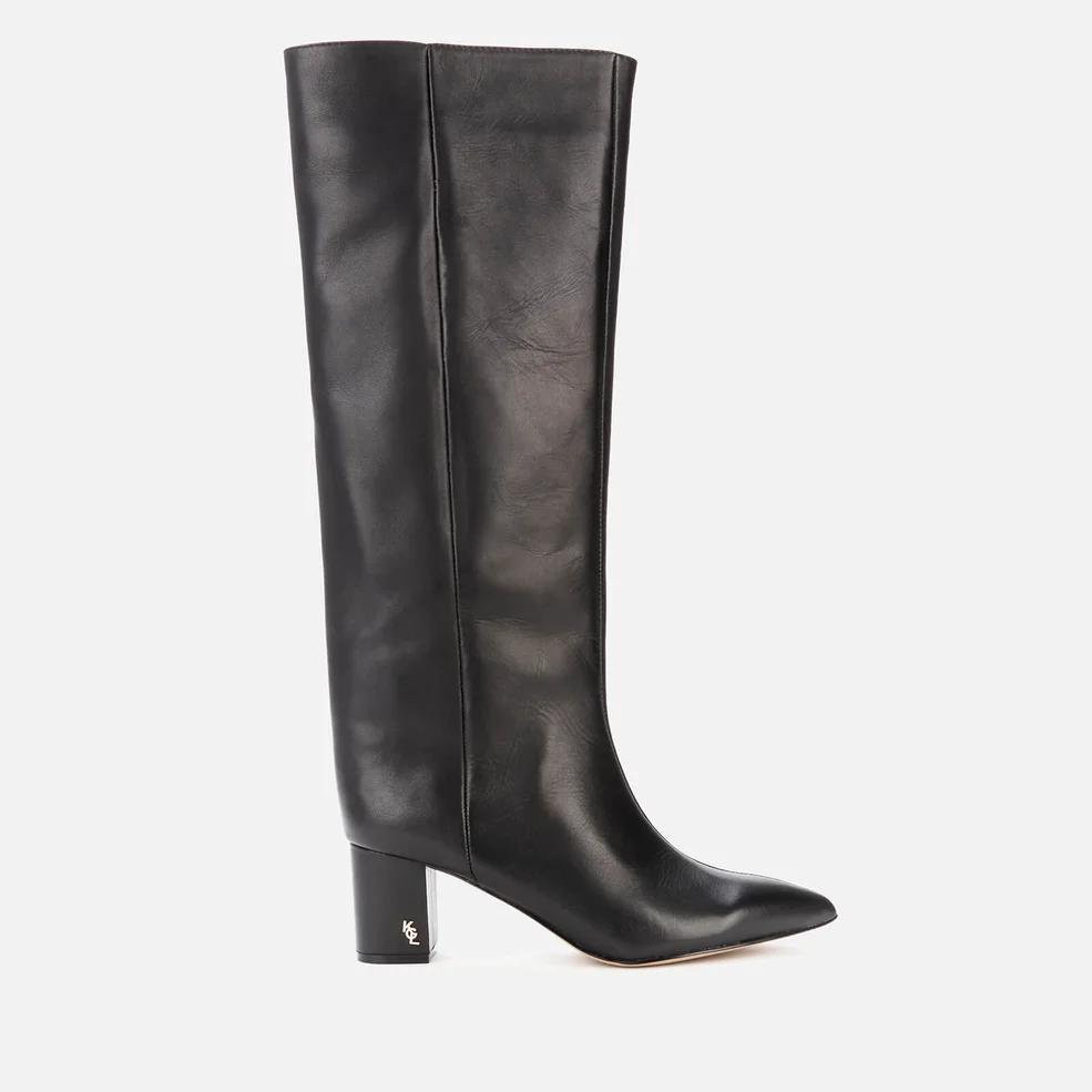 Kurt Geiger London Women's Burlington Leather Heeled Knee High Boots - Black Image 1