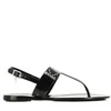KARL LAGERFELD Women's Jelly Ll Stud Toe Post Sandals - Black Rubber - Image 1