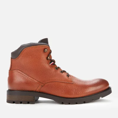 Tommy Hilfiger Men's Leather Lace Up Boots - Tan